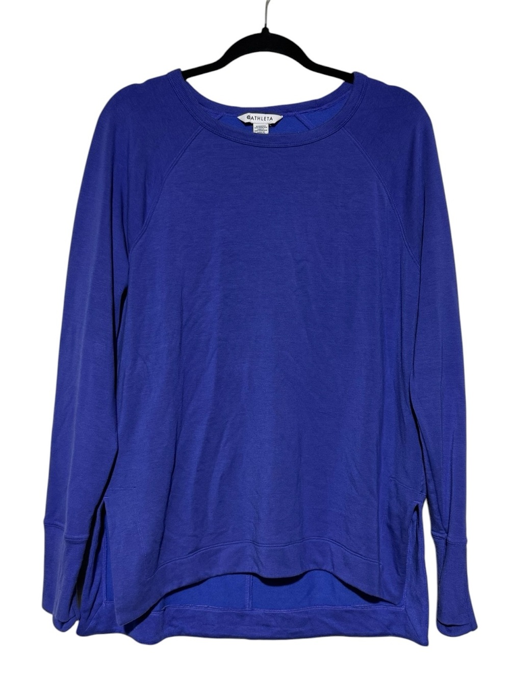 Athleta Oversized Sweatshirt‎ Size Medium Borealis Heliotrope Workout Comfy